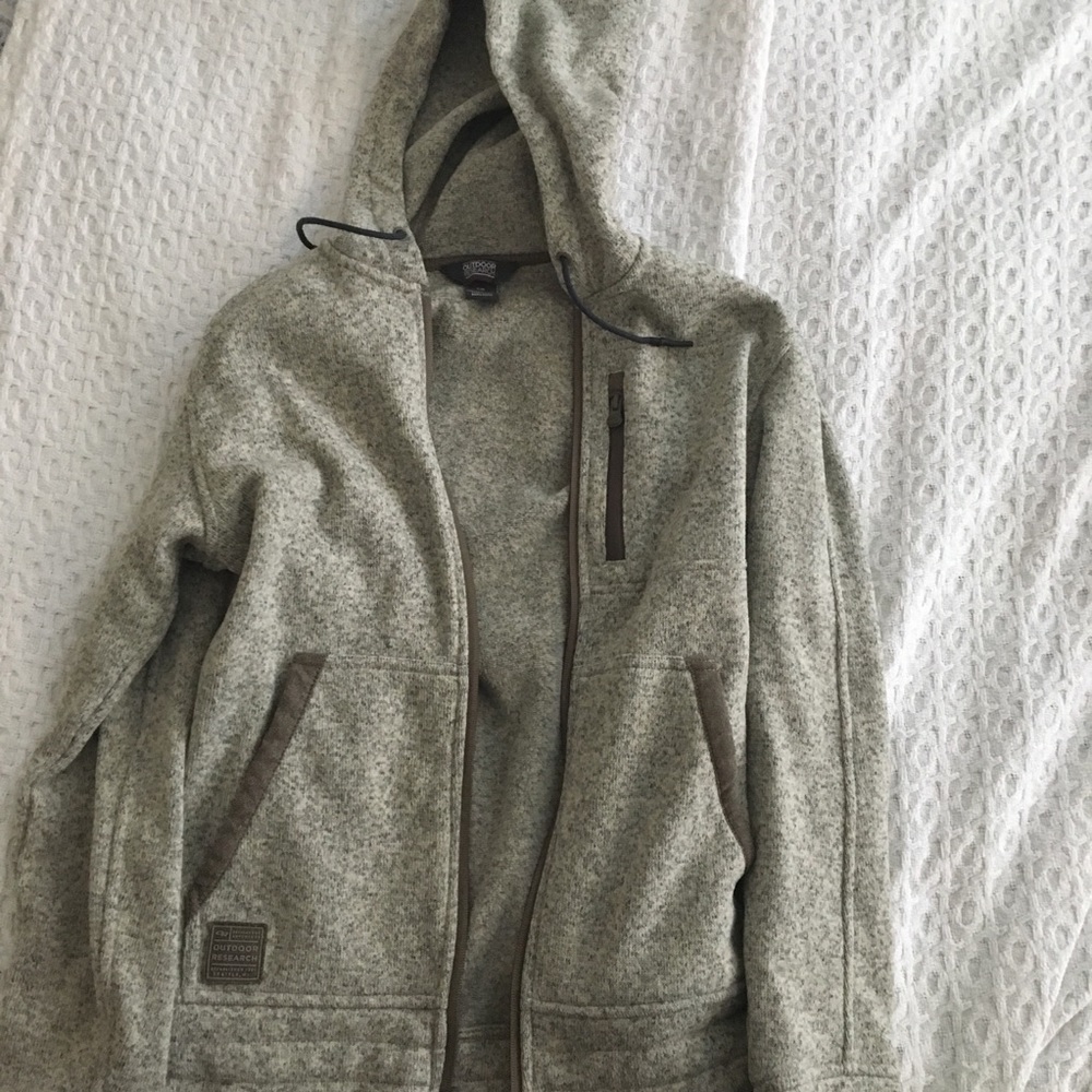 REI knit hoodie